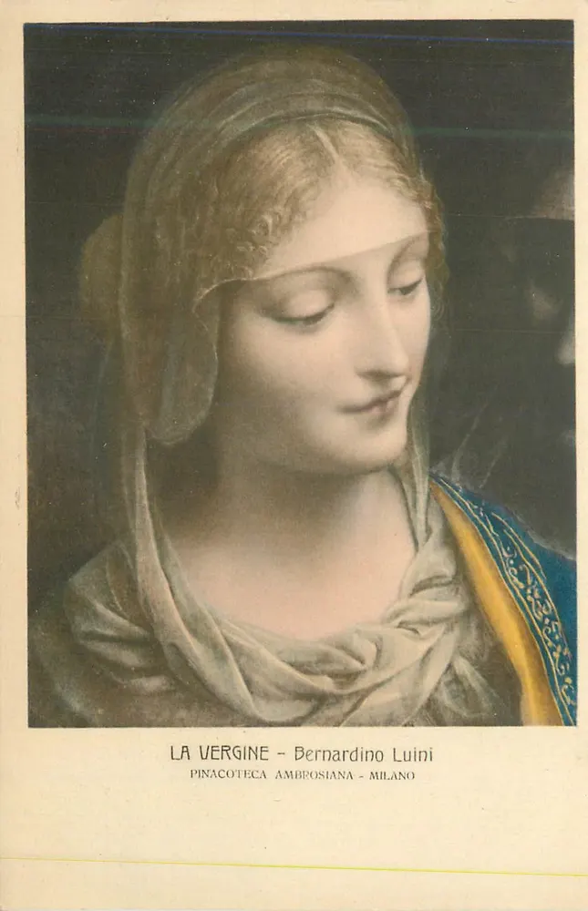 La Vergine - Bernardino Luini — Pinacoteca Ambrosiana - Milano - Recto