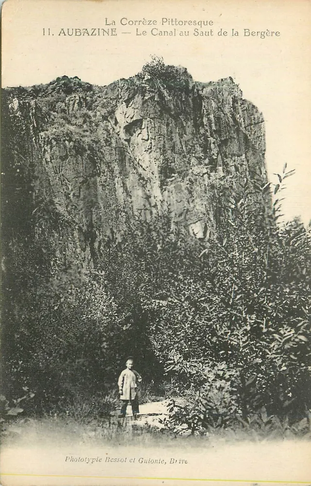 La Corrèze Pittoresque — Der Kanal am Saut de la Bergère — Phototypie Bessot et Guionie, Brive - Vorderseite
