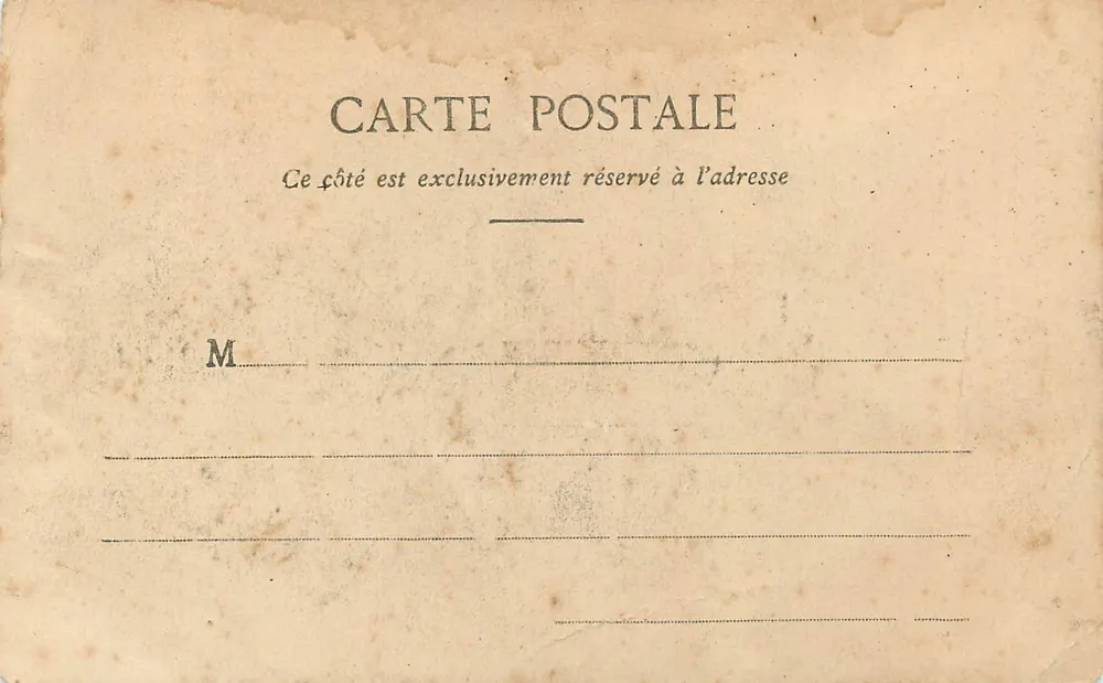 Soldat buveur — Le Vin de l'Ordinaire — Phototype A. Bergeret et Cie, Nancy - Verso