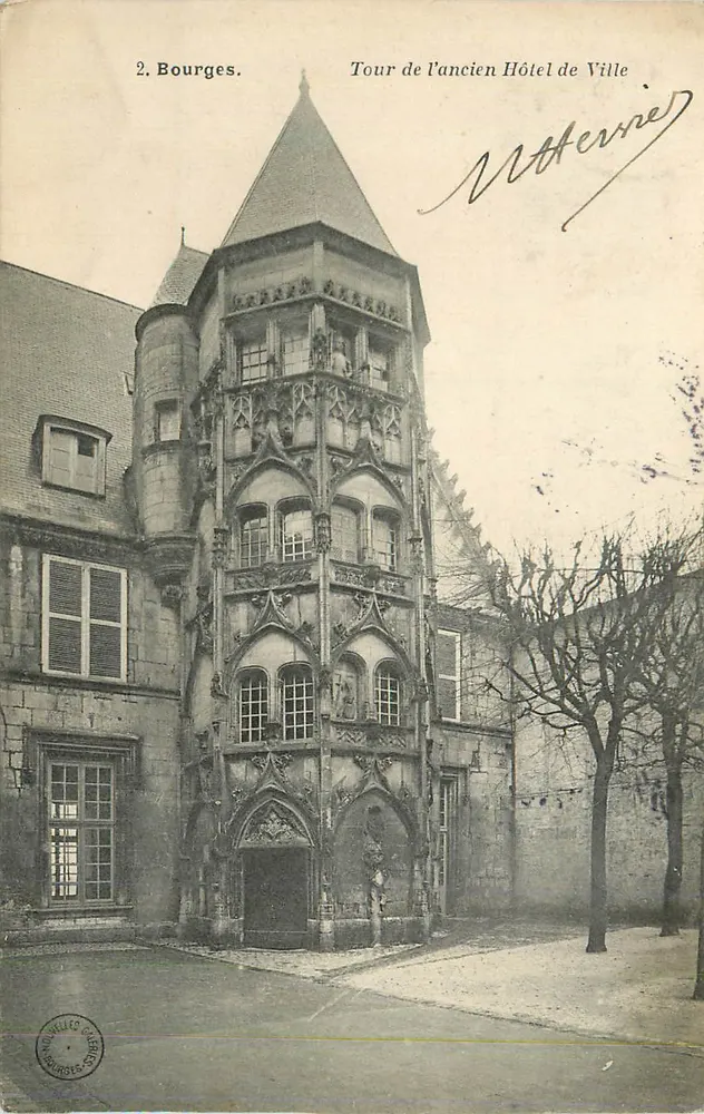 Bourges — Tour de l'ancien Hôtel de Ville — Éditeur : Charles Gauthier, n°2 - Recto