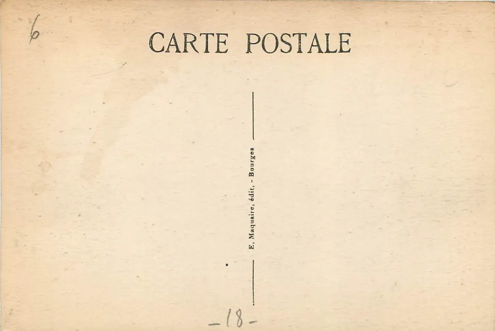 Bourges — Hotel Lallemant, die Turm und Eingang — E. Maquaire, Bourges - Rückseite