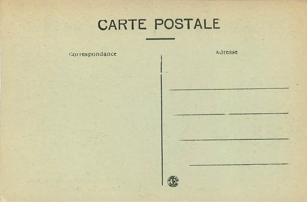 Aubazine — Altes Schrank (12. Jahrhundert) — Phototypie Bessot et Guionie, Brive - Rückseite