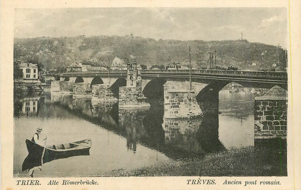 Trier. Alter römischer Brücke — Verleger Jacob Kron, Trier - Vorderseite