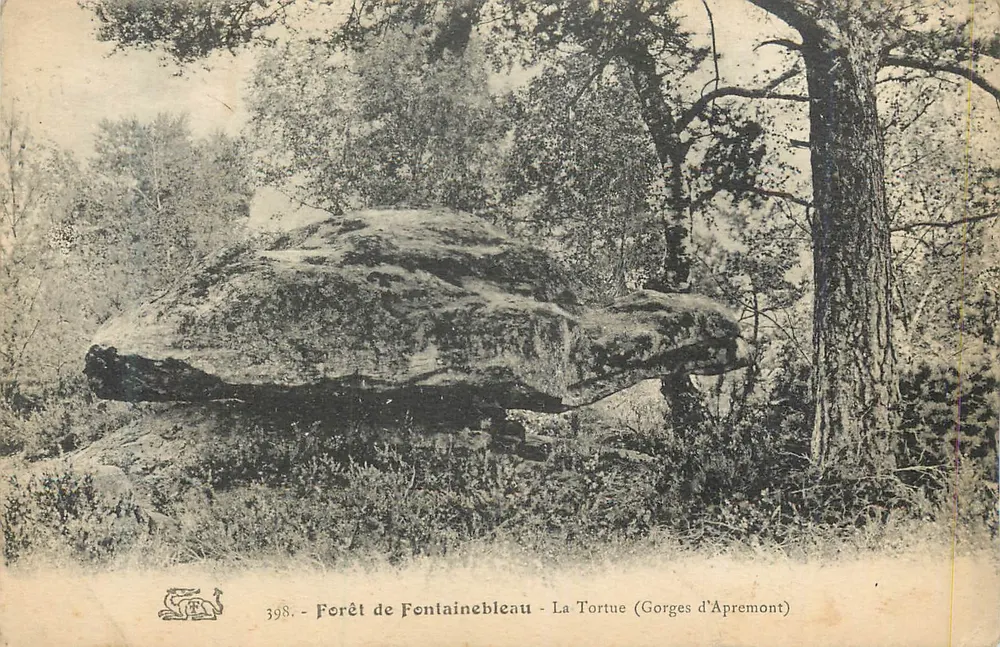 La Tortue (Gorges d'Apremont) — Forêt de Fontainebleau — éditeur inconnu, n° 398 - Recto