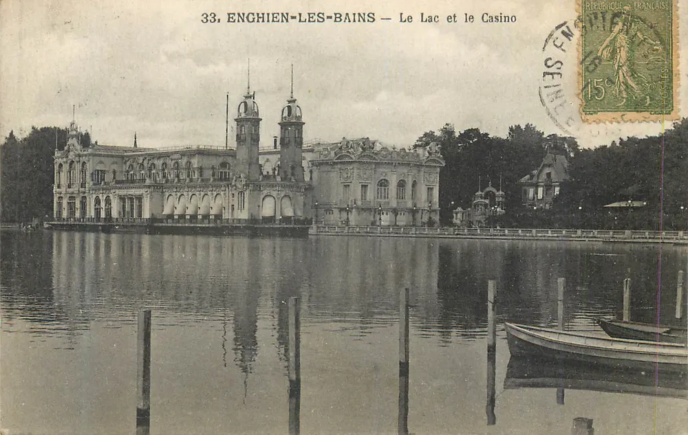 Enghien-les-Bains — Blick auf den See und das Casino — Serie 33, Verlag IPM - Vorderseite