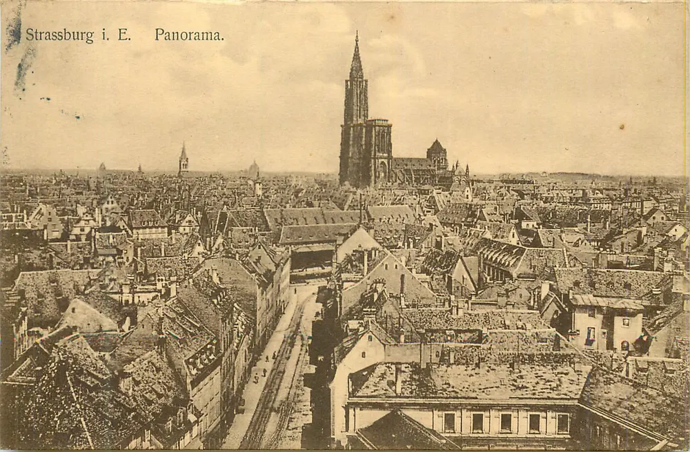 Strassburg i. E. — Panorama — Kunstverlag E. Hartmann, Strassburg i. E. - Frente