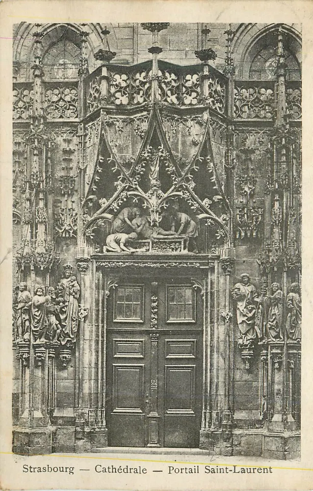 Strasbourg — Cathédrale — Portail Saint-Laurent - Recto