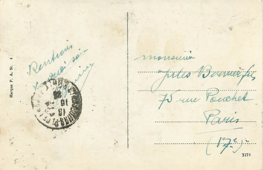 Strasbourg — A Relógio Astronômico — editor desconhecido - Verso