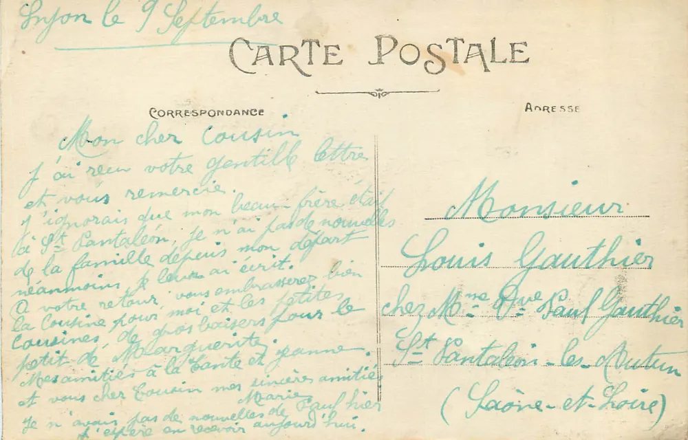 LYON — Palácio de Justiça — E. R. n°21 - Verso