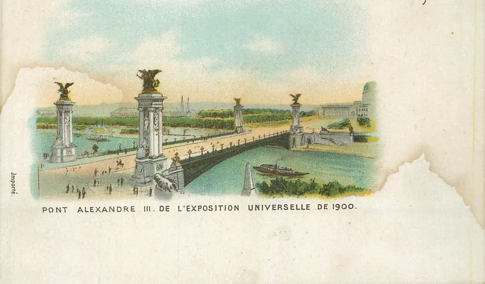 Ponte Alexandre III — Exposição Universal de 1900 — Importado - Frente