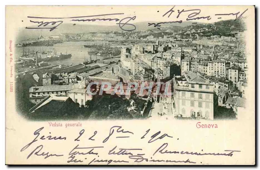 Genova — vue générale — Bonnard & Co. (n° 11688) - Recto