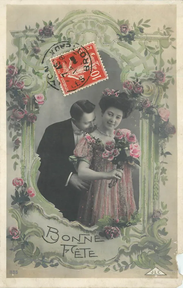 Casal em traje de festa — JLC n°1185 — JLC - Frente