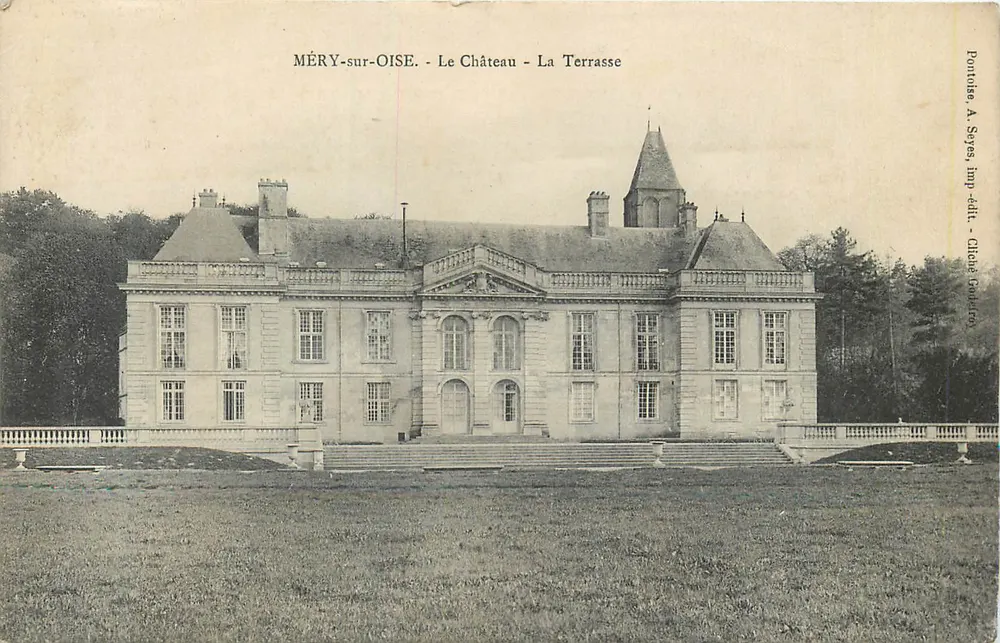 MÉRY-sur-OISE - Le Château - La Terrasse - Pontouche A. Soyes, imp. édit. - Frente