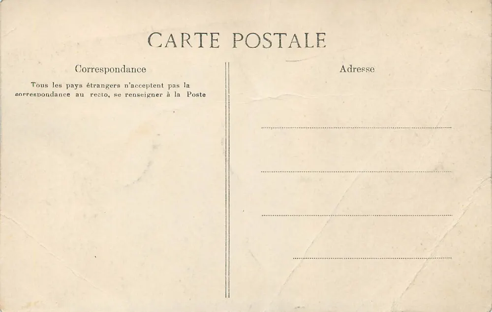 Nesles-la-Vallée — Plein van het Kasteel — Hotel de la Poste, Fot. en Coll., Ricch, Nesles-la-Vallée - Achterkant