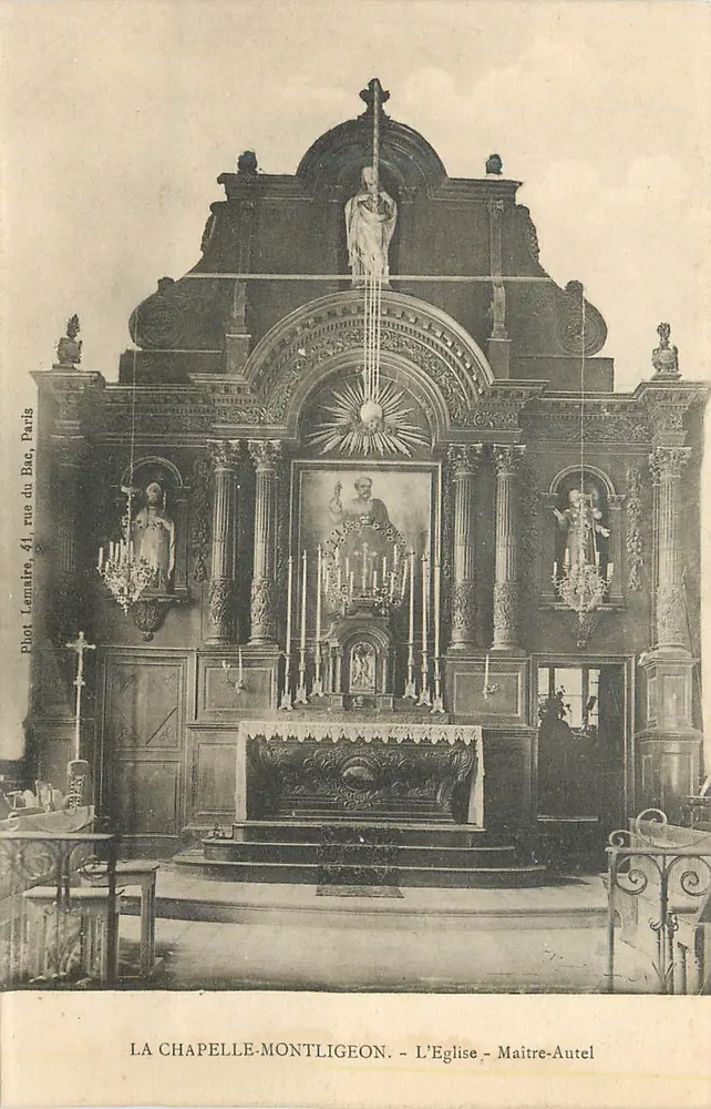 La chapelle-Montligeon — L'Église — Maitre-Autel - Recto