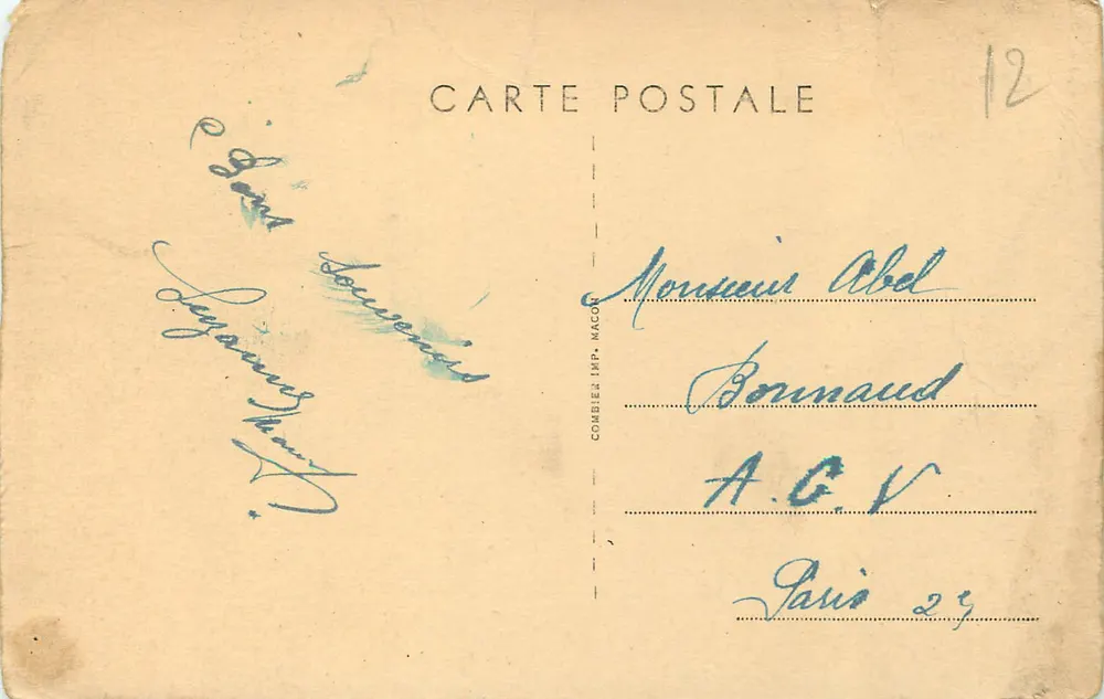 Gorron (Mayenne) — O Hotel de Ville — Cim - Verso