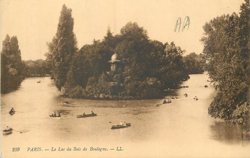 Paris — Le Lac du Bois de Boulogne — LL. n°259 - Recto