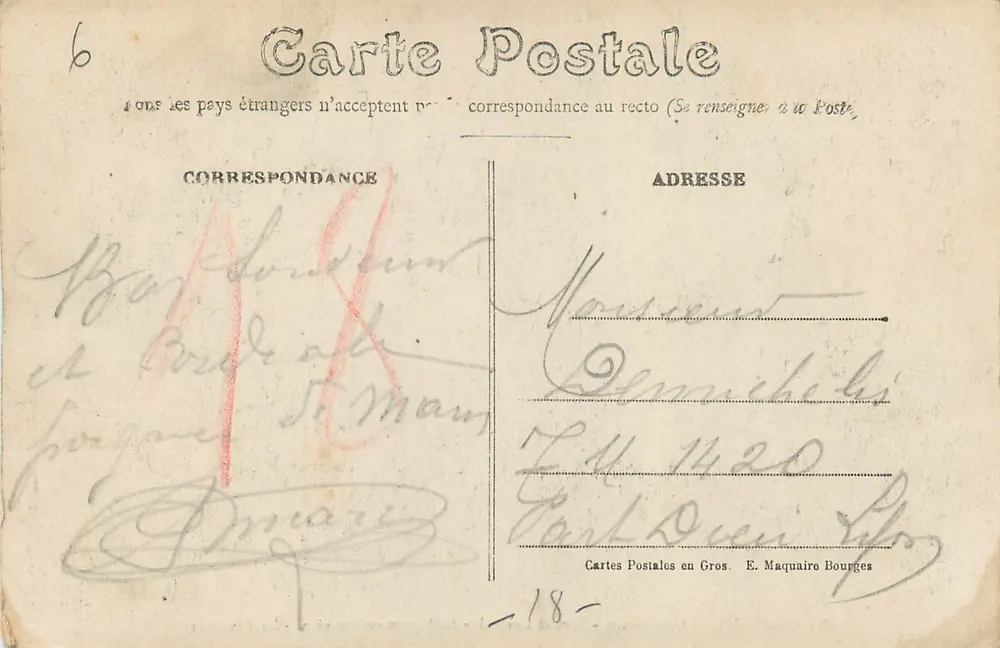 Bourges — Kathedrale — Zentralportal — Das letzte Gericht — Die Verurteilung - Rückseite