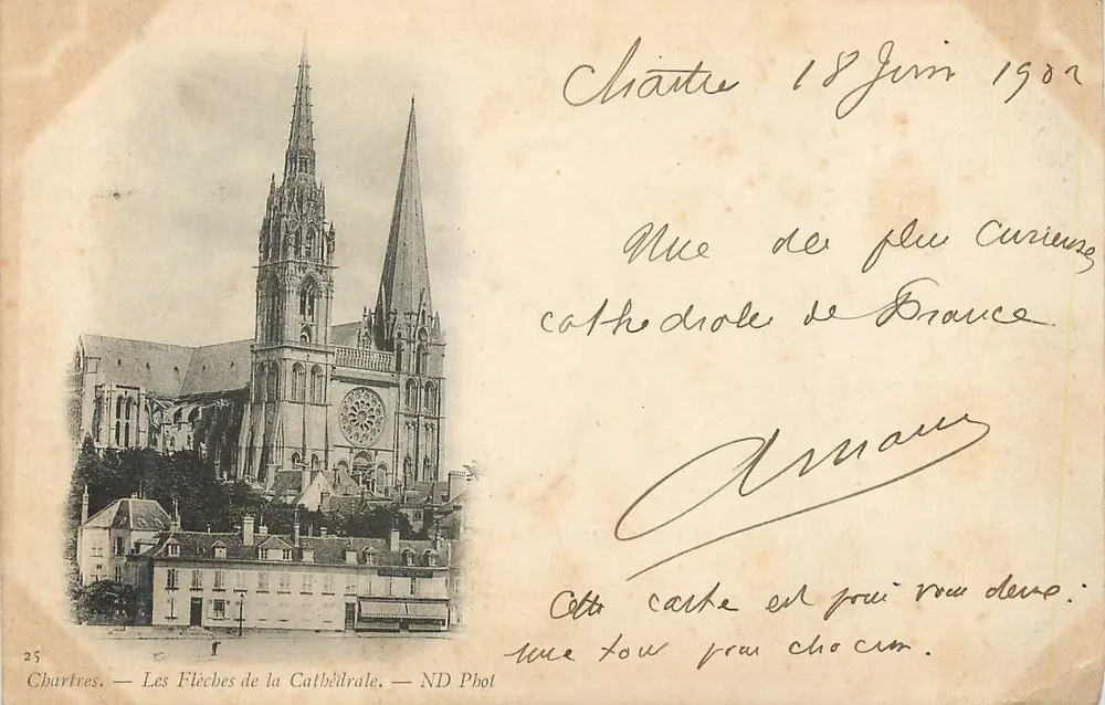 Chartres — As Flechas da Catedral — ND Phot n°25 - Frente