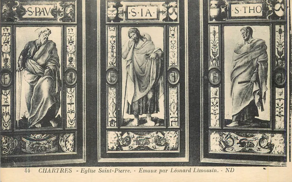 Chartres - Kirche Saint-Pierre - Emailarbeiten von Léonard Limousin - Vorderseite