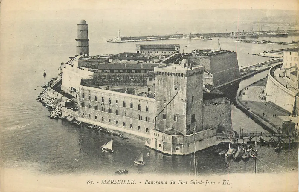 Marseille - Panorama du Fort Saint-Jean - EL. - N°67 - Recto