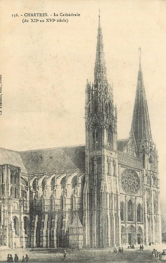 Chartres — Die Kathedrale (von dem 12. bis 16. Jahrhundert) — Ch. Foccault, Verlag, Dreux - Vorderseite