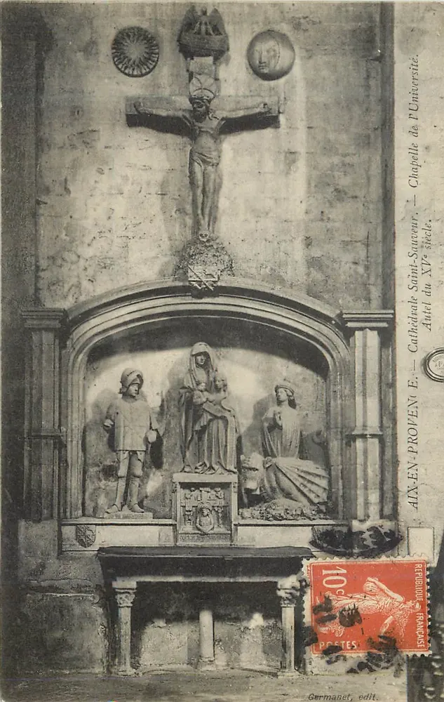 Aix-en-Provence — Kathedrale Saint-Sauveur — Altar der Kapelle des 12. Jahrhunderts — Germanet, Verlag - Vorderseite
