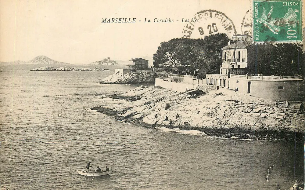 Marselha - A Corniche - As Ilhas — editor não identificado, número de série não visível - Frente
