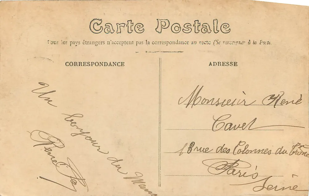 Le Mans — Place des Jacobins et Théâtre — Edition N.G. - Verso