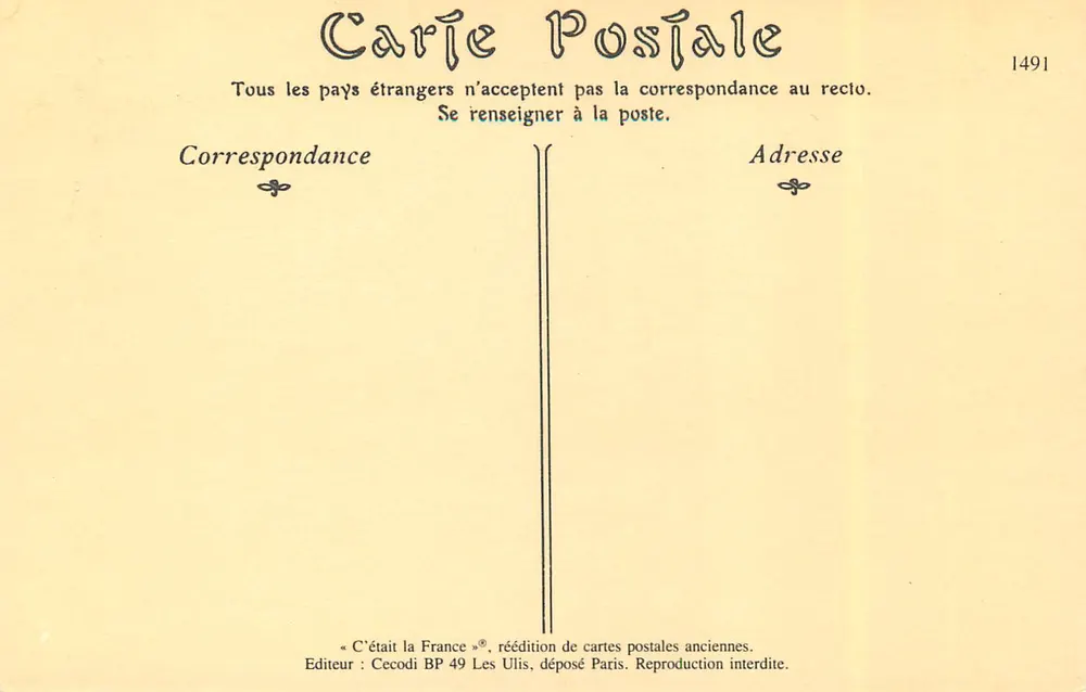 Corse - Types Marchands de Gibiers et Volailles — Collection Simon Damiani, Bastia (Corse) n°283 - Verso