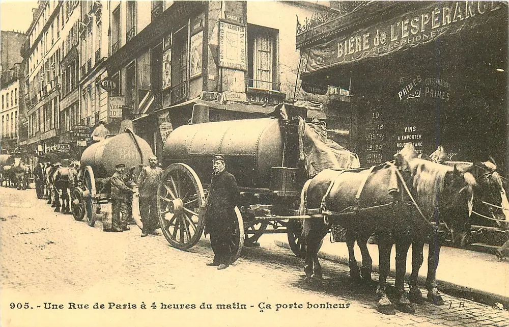 Eine Straße in Paris um 4 Uhr morgens — Bringt Glück — Cecodi BP 49 Les Ulis - Vorderseite