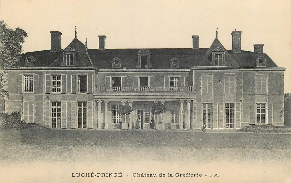Luché-Pringé — Château de la Grefferie — L.M. - Front