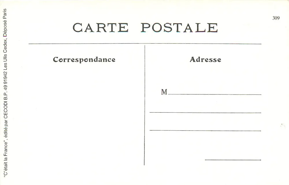 Le Poteries de Bort, vicino Lezonix — Auvergne — P. Juliot, Clermont-Ferrand - G. Delaunay succ. - Verso