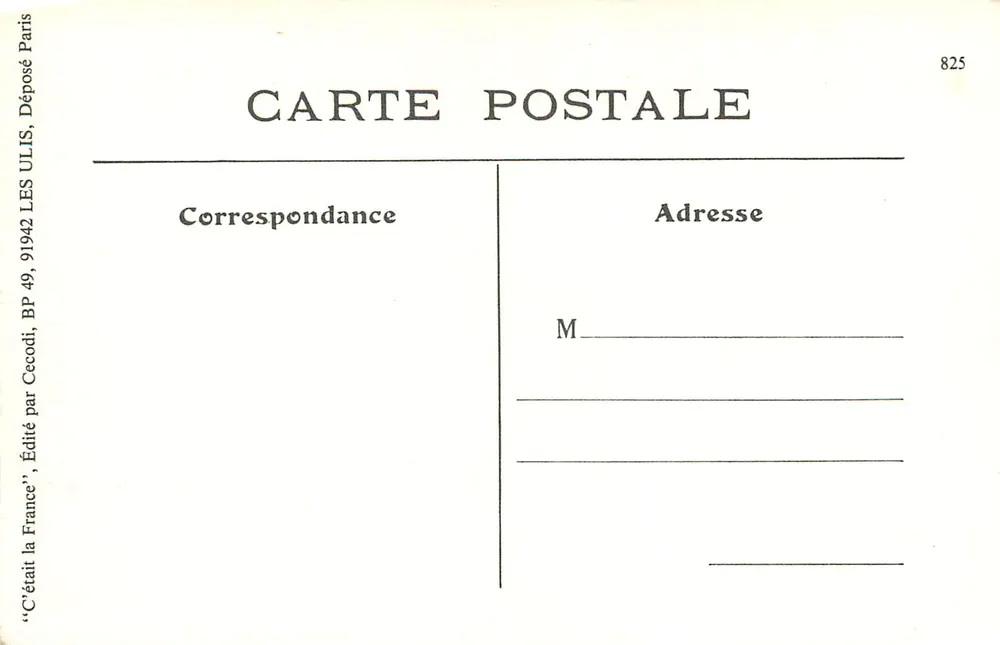Em Beauce — O Molino Lavo — Editor France la France, n° 1147 - Verso