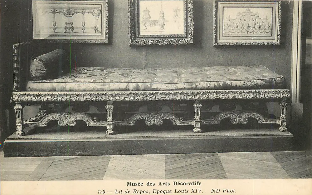 Schlafsofa — Louis XIV-Zeit — Musée des Arts Décoratifs — ND Fot. n°173 - Vorderseite