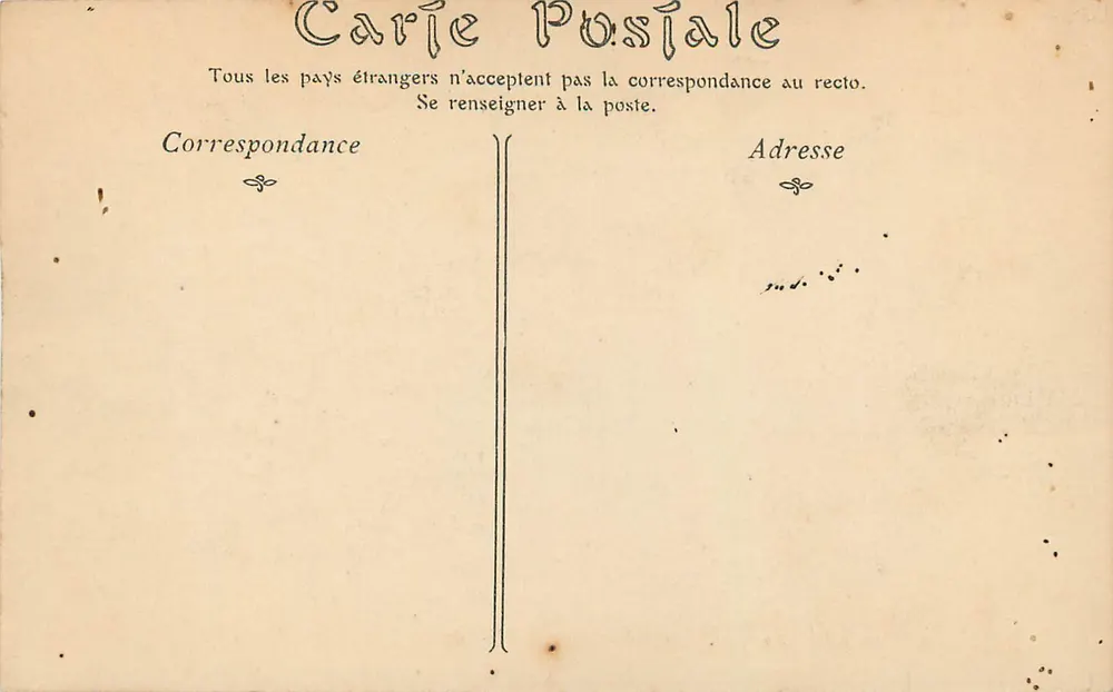 Gorges du Tarn — Cheminée du Château de la Caze — Editor no identificado, n° 84 - Reverso