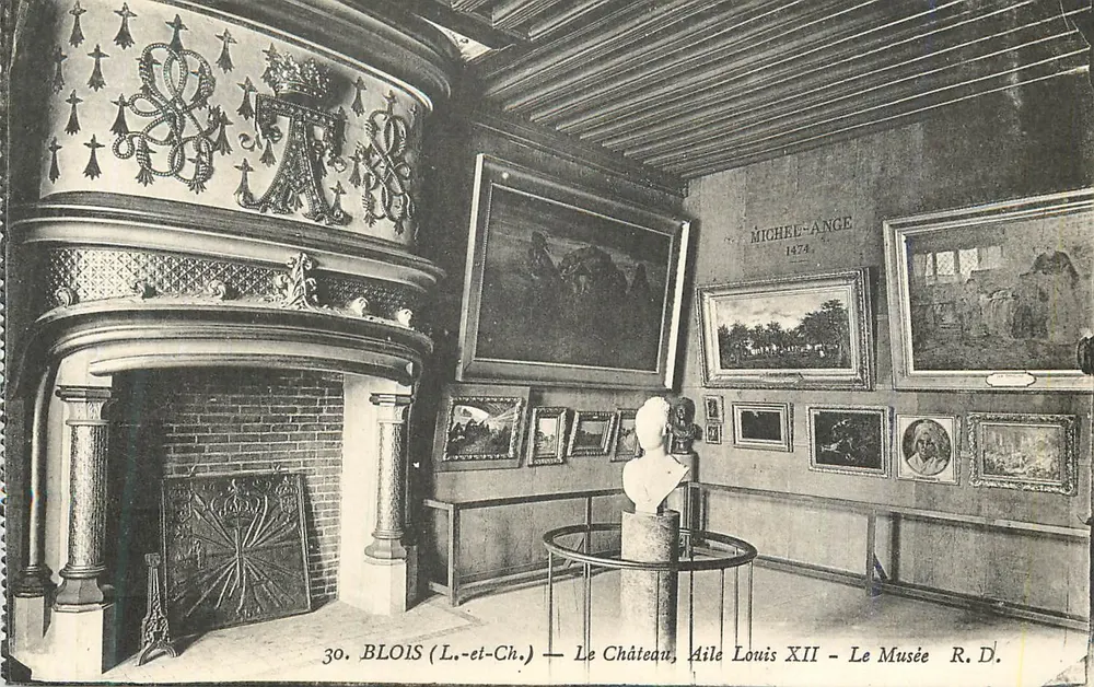 Blois (Loir-et-Cher) — Das Schloss, Flügel Louis XII — Das Museum — R.D. - Vorderseite