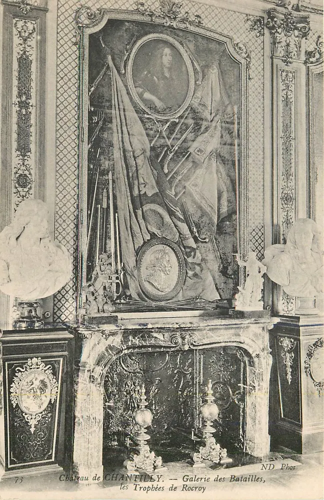 Château de Chantilly — Galerie der Schlachten, die Trophäen von Rocroy - Vorderseite