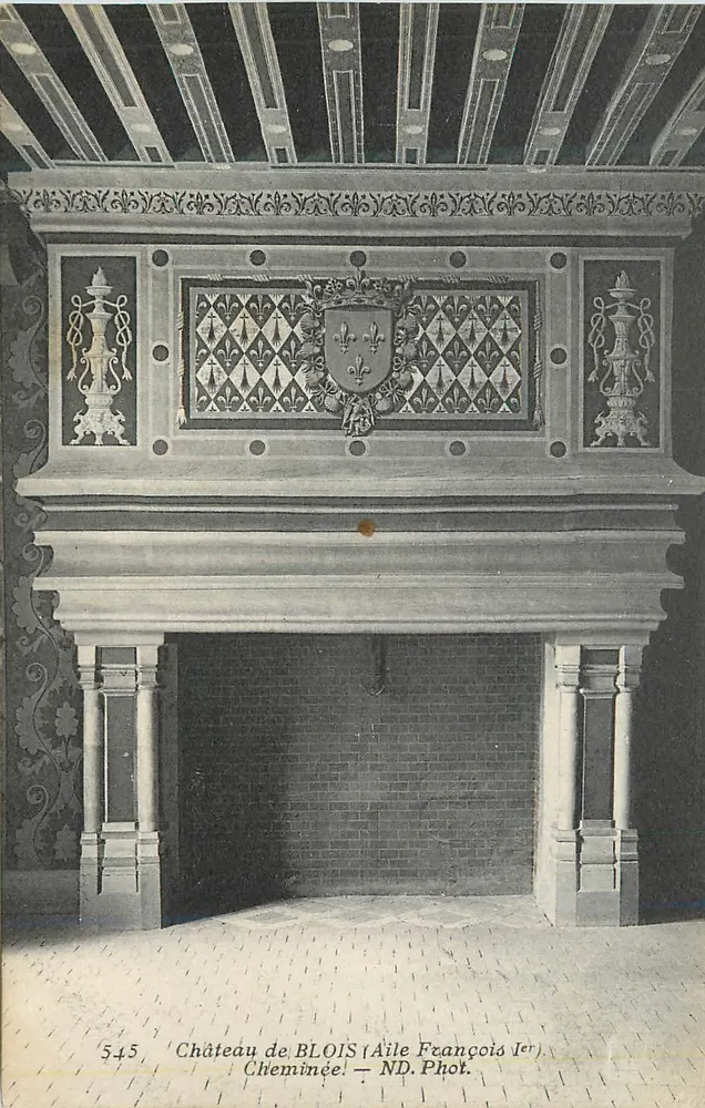 Château de BLOIS — Cheminée de l'Aile François Ier — ND. Phot. - Recto