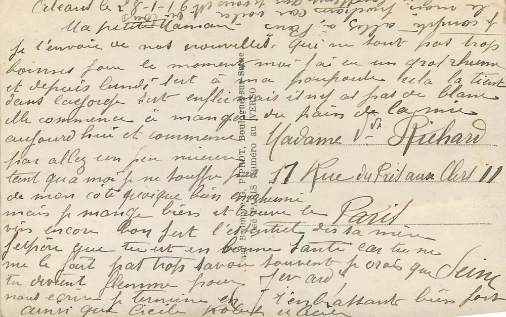 Der Rückkehr unserer Helden — Triumphbogen, Paris — J.M. PARIS n°122 - Rückseite