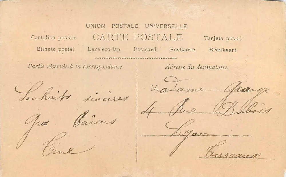 Retrato de Nungué — Boa Festa — editor Rouillayac, Paris, n° 1789 - Verso