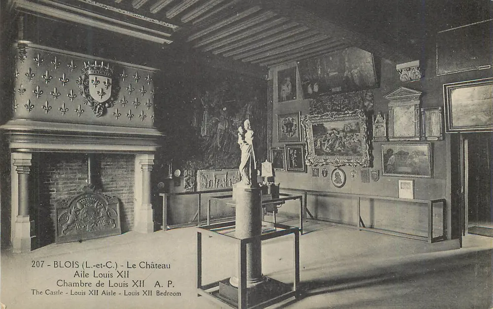 Blois (L.-et-C.) - Das Schloss - Flügel Louis XII - Zimmer von Louis XII - Vorderseite
