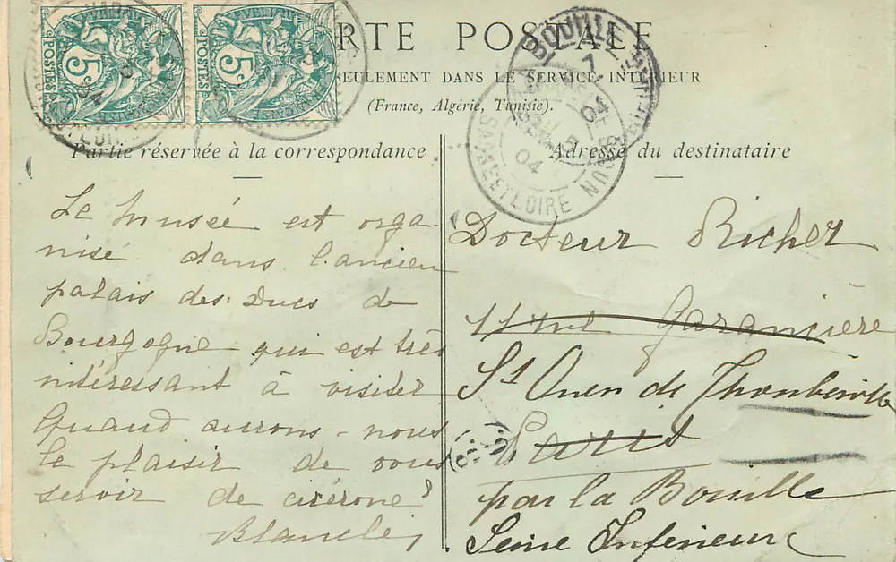 Dijon — Le Musée, Cheminée Gothique de la Salle des Gardes - Verso