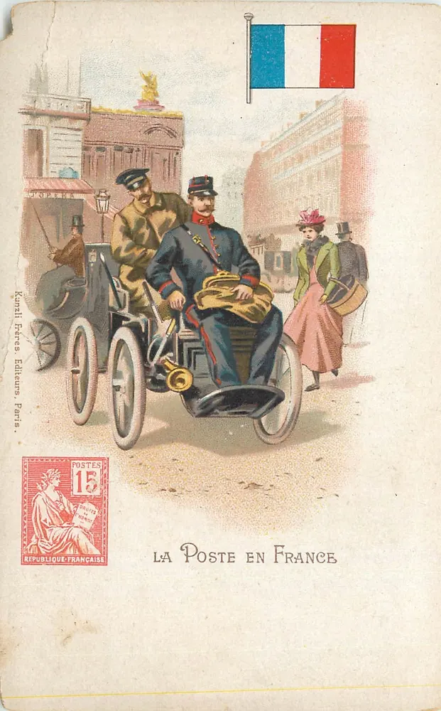 La Poste in Frankrijk — Parijs — Kunzli Frères, Uitgevers, Parijs - Voorkant