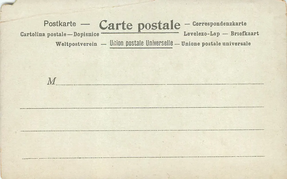 La Poste in Frankrijk — Parijs — Kunzli Frères, Uitgevers, Parijs - Achterkant