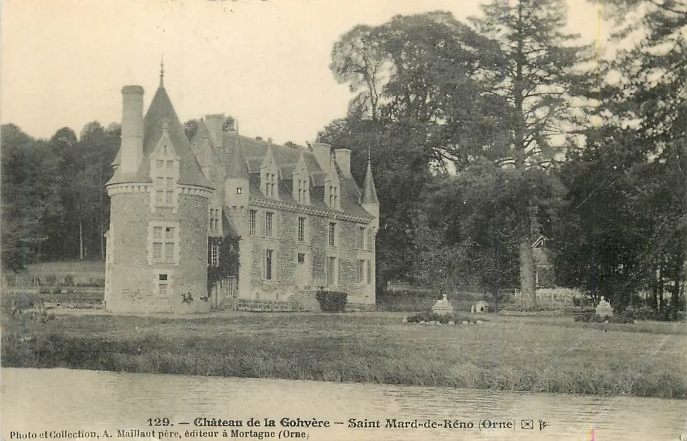 Schloss La Gohyère — Saint-Mard-de-Réno (Orne) — A. Maillaout père, Verleger in Mortagne (Orne) — Nr. 129 - Vorderseite