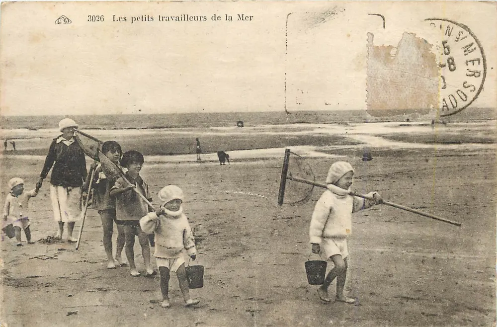 Os pequenos trabalhadores do Mar — série 3026 — editor não visível - Frente