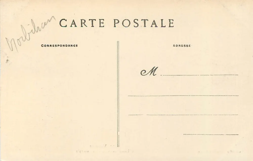 Vannes - O Hotel-de-Ville - O Péristyle — Coll. Allan Villard, Quimper, n° 6779 - Verso
