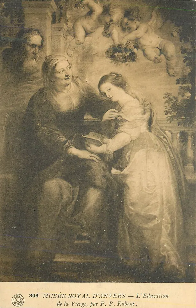 Musée Royal d'Anvers — L'Éducation de la Vierge, par P. P. Rubens - Recto