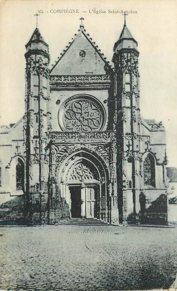 Compiègne — A Igreja de São Antônio — Éd. H. Lefebvre, n°93 - Frente